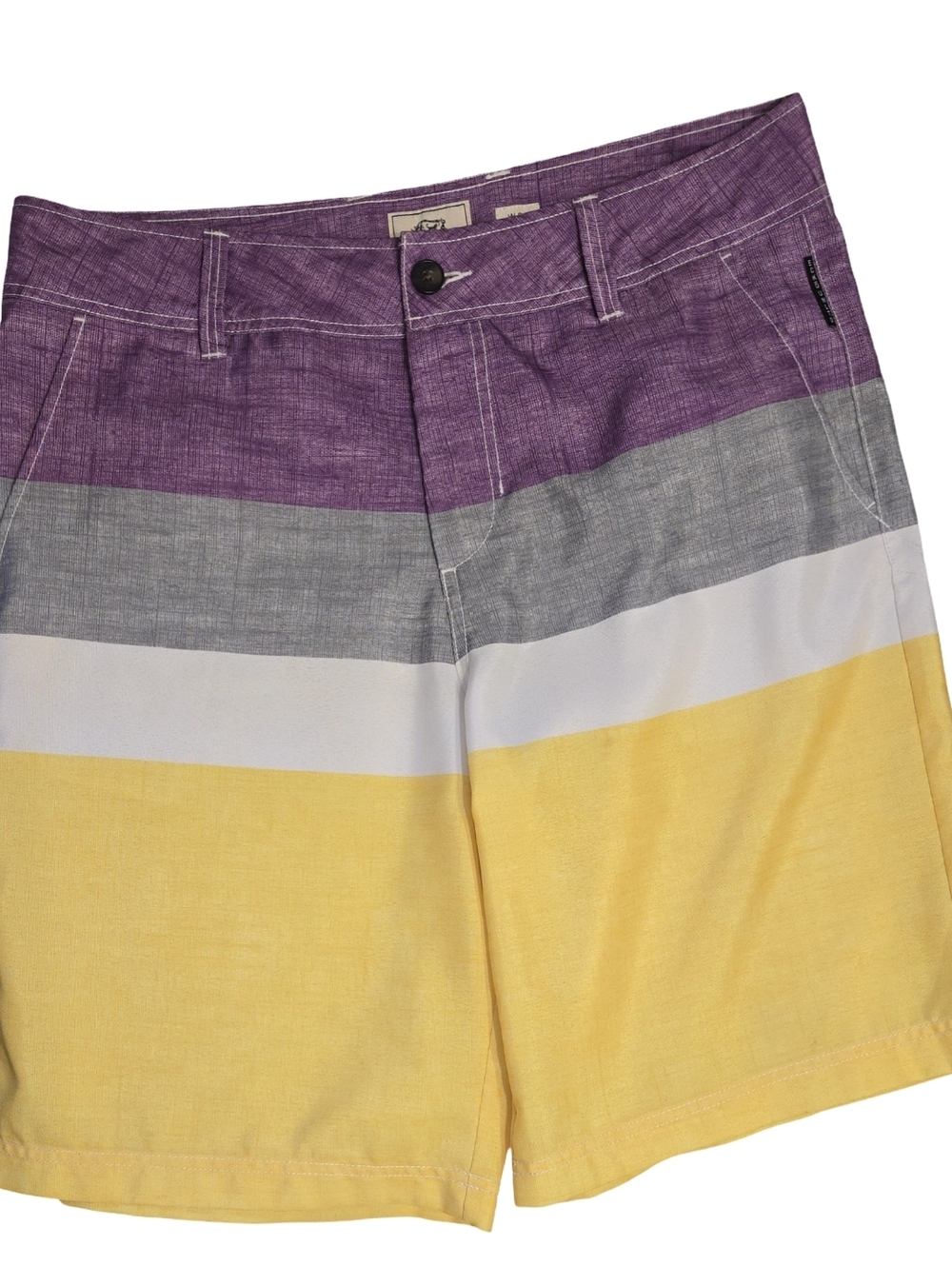 Ecko Unlimited Color Block Striped Bermuda Shorts - Waist 34-men